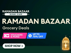 Lazada Ramadan Bazaar: Get Up to 70% OFF + Vouchers on Grocery Deals